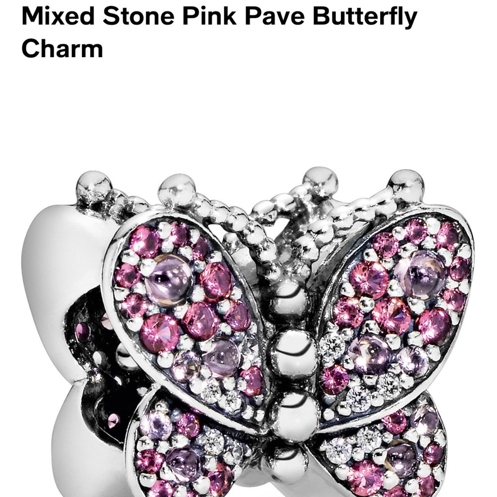 Pandora Butterfly Charm for Pandora Bracelets